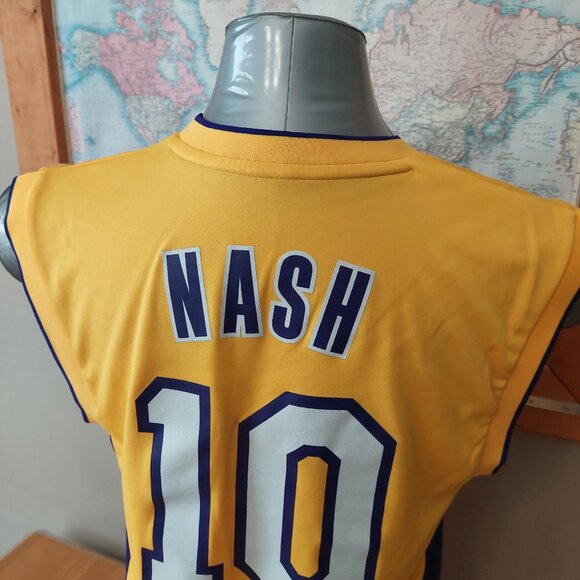 Adidas NBA LA Lakers Jersey Yellow Polyester Men's Size S RN#119208 - Picture 5 of 11